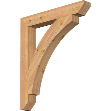 Thorton Slat Smooth Bracket, Western Red Cedar, 3 1/2W X 26D X 30H